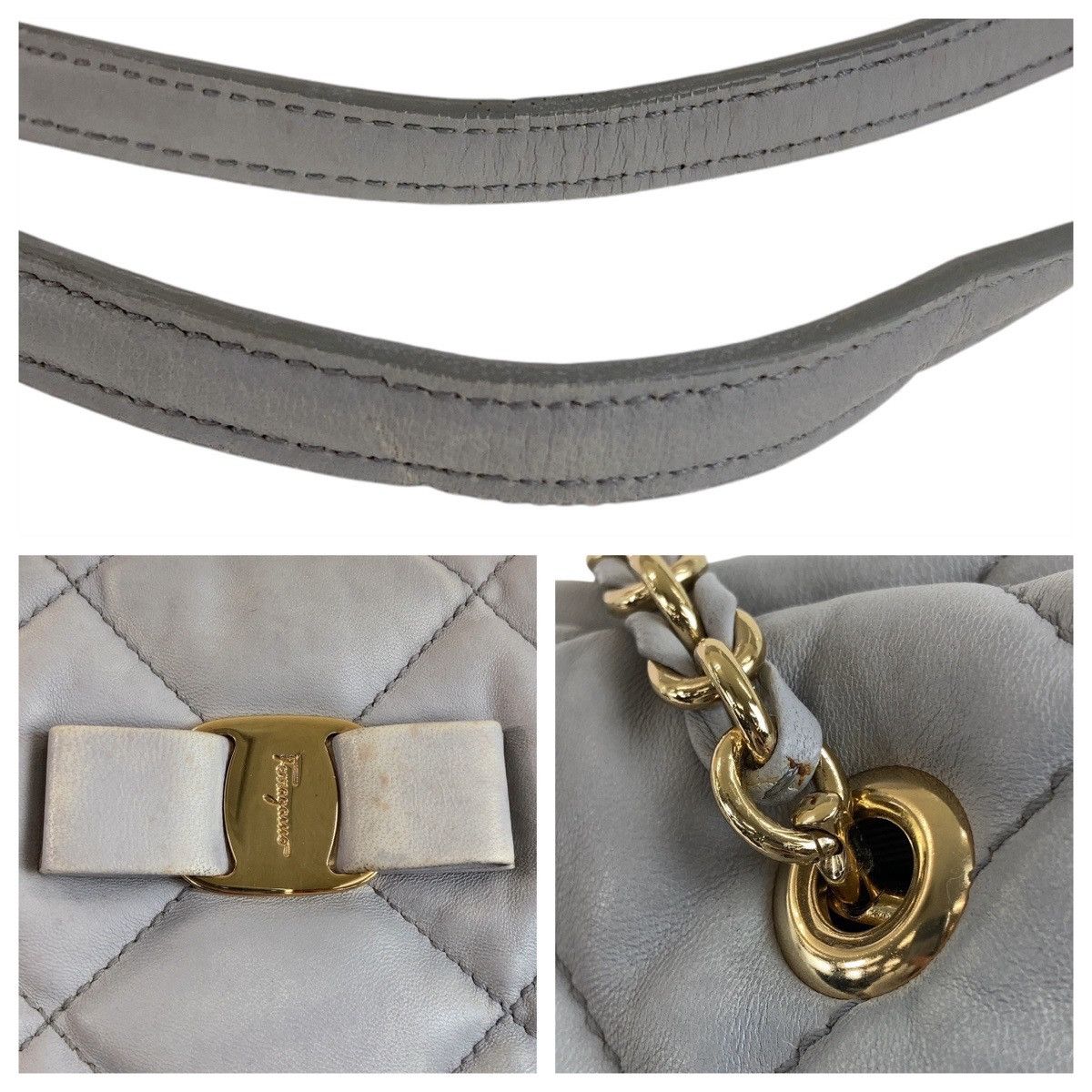 Salvatore Ferragamo Salvatore Ferragamo Salvatore Ferragamo Vara Leather Shoulder Bag Leather Crossbody Bag 408682 in Very Good Condition Size ONE SIZE - 8 Thumbnail