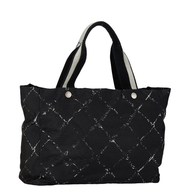 Chanel Chanel Chanel Nylon Travel Line Tote Bag MM Canvas Tote Bag in Very Good Condition Size ONE SIZE - 2 Thumbnail