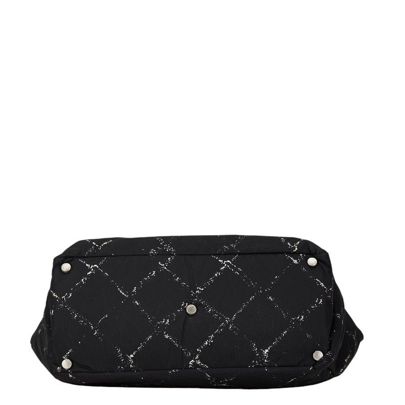 Chanel Chanel Chanel Nylon Travel Line Tote Bag MM Canvas Tote Bag in Very Good Condition Size ONE SIZE - 4 Thumbnail