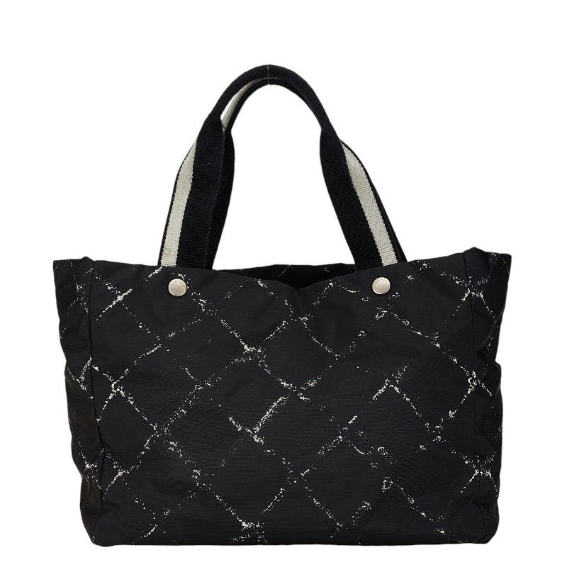 Chanel Chanel Chanel Nylon Travel Line Tote Bag MM Canvas Tote Bag in Very Good Condition Size ONE SIZE - 3 Thumbnail