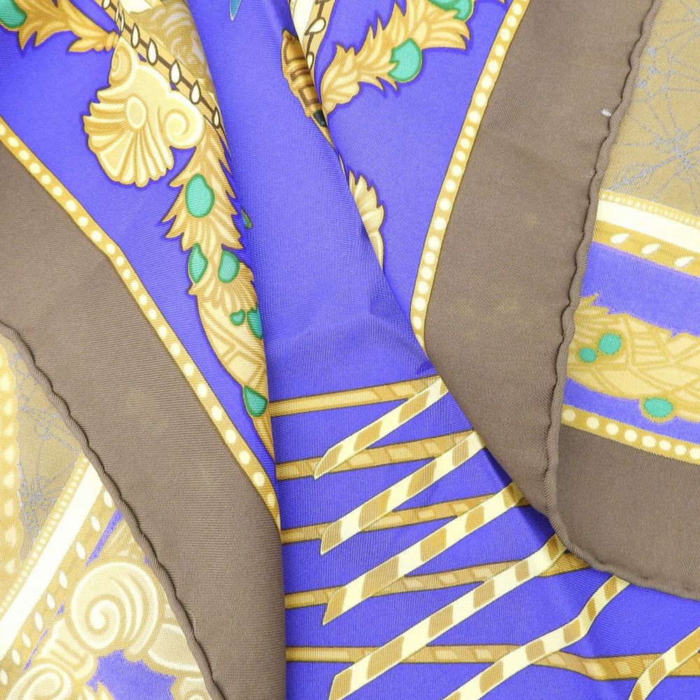 Hermes Hermes Hermes Silk Scarf Multicolor Canvas Scarf in Great Condition Size ONE SIZE - 5 Thumbnail