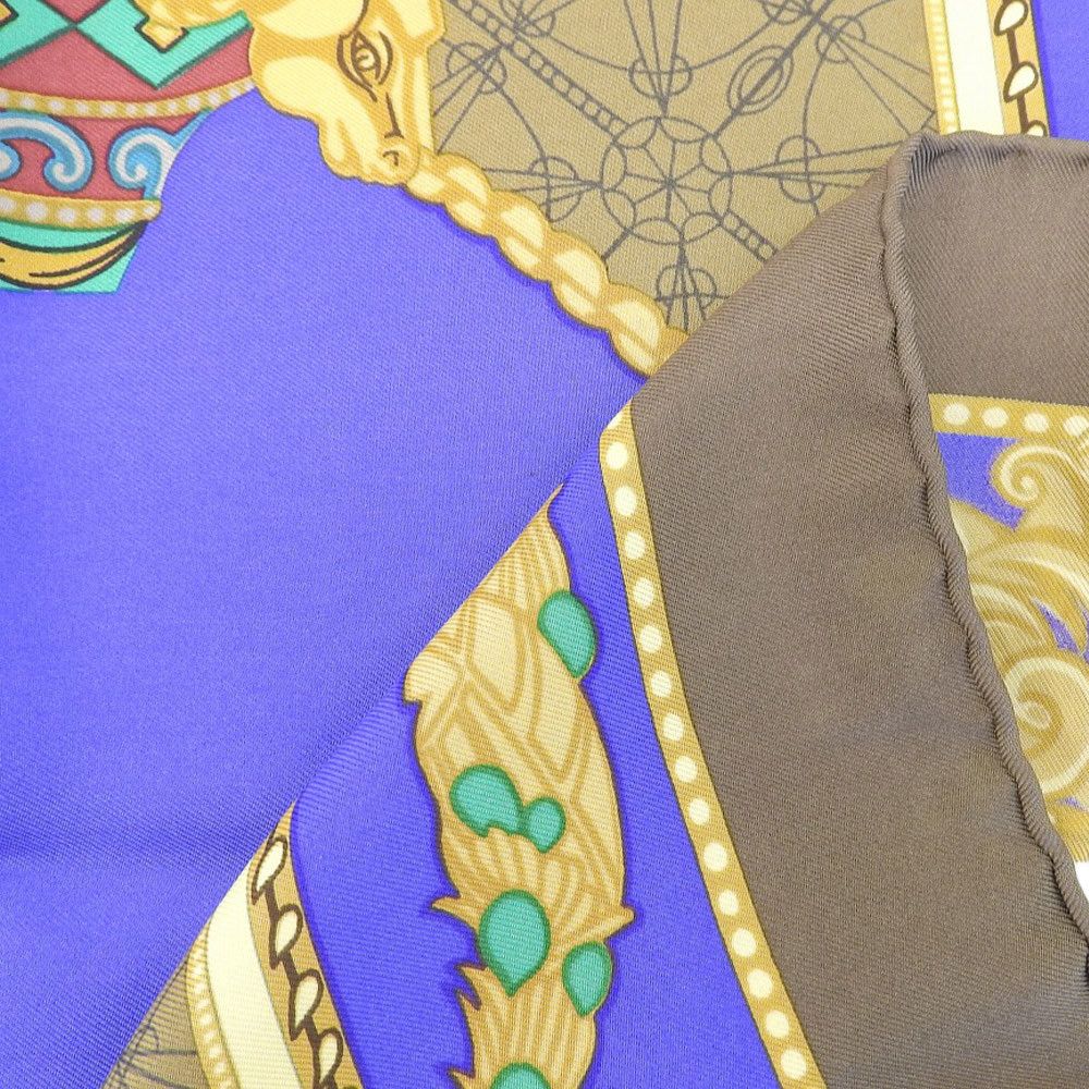 Hermes Hermes Hermes Silk Scarf Multicolor Canvas Scarf in Great Condition Size ONE SIZE - 6 Thumbnail
