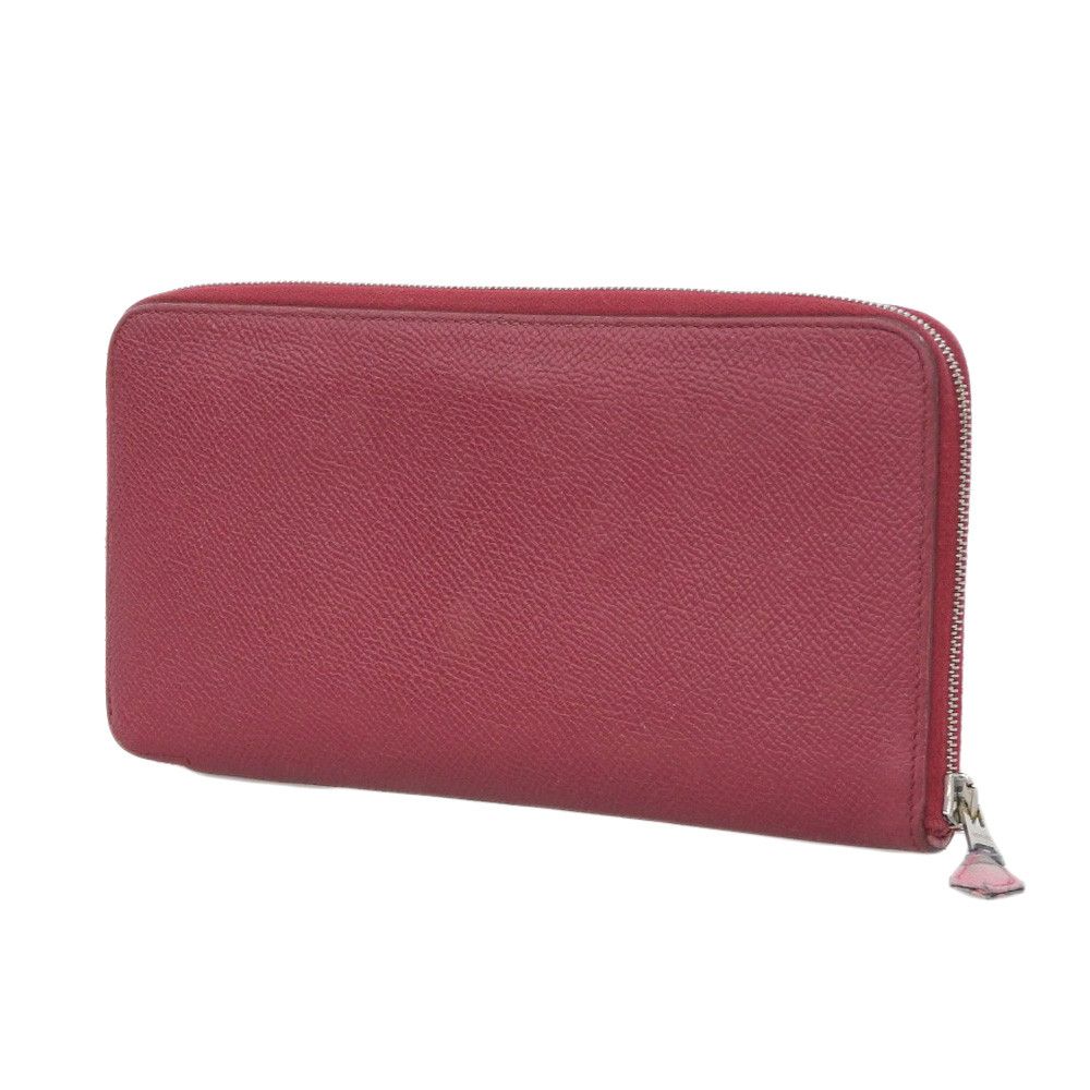 Hermes Hermes Hermes Azap Long Silk'in Wallet Red Leather Long Wallet in Very Good Condition Size ONE SIZE - 2 Thumbnail