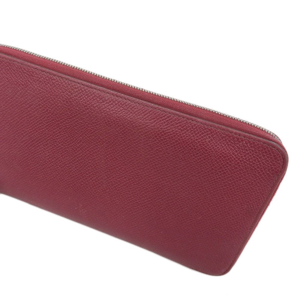 Hermes Hermes Hermes Azap Long Silk'in Wallet Red Leather Long Wallet in Very Good Condition Size ONE SIZE - 6 Thumbnail