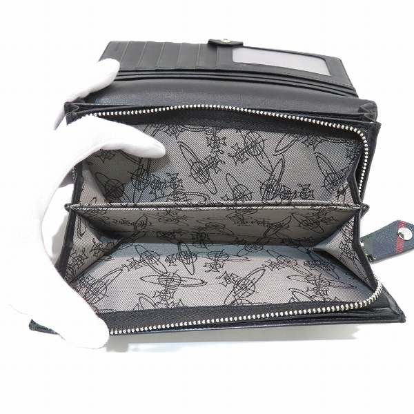 Vivienne Westwood Vivienne Westwood Vivienne Westwood Tartan Check Orb Long Wallet Canvas Long Wallet in Great Condition Size ONE SIZE - 5 Thumbnail