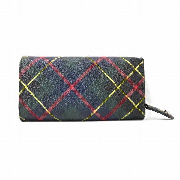 Vivienne Westwood Vivienne Westwood Vivienne Westwood Tartan Check Orb Long Wallet Canvas Long Wallet in Great Condition Size ONE SIZE - 9 Thumbnail