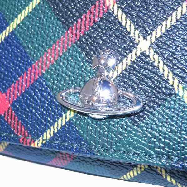 Vivienne Westwood Vivienne Westwood Vivienne Westwood Tartan Check Orb Long Wallet Canvas Long Wallet in Great Condition Size ONE SIZE - 8 Thumbnail