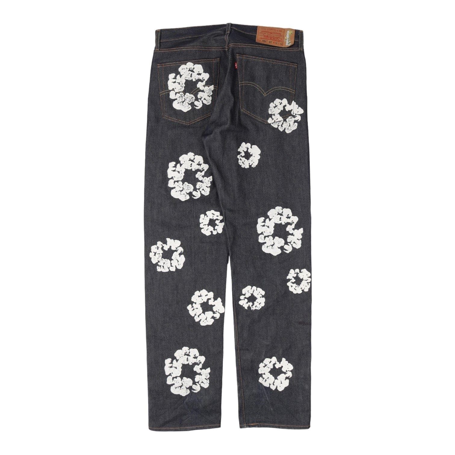 DENIM TEARS x Levi's Cotton Wreath Jeans Selvedge Size US 33 - 2 Thumbnail