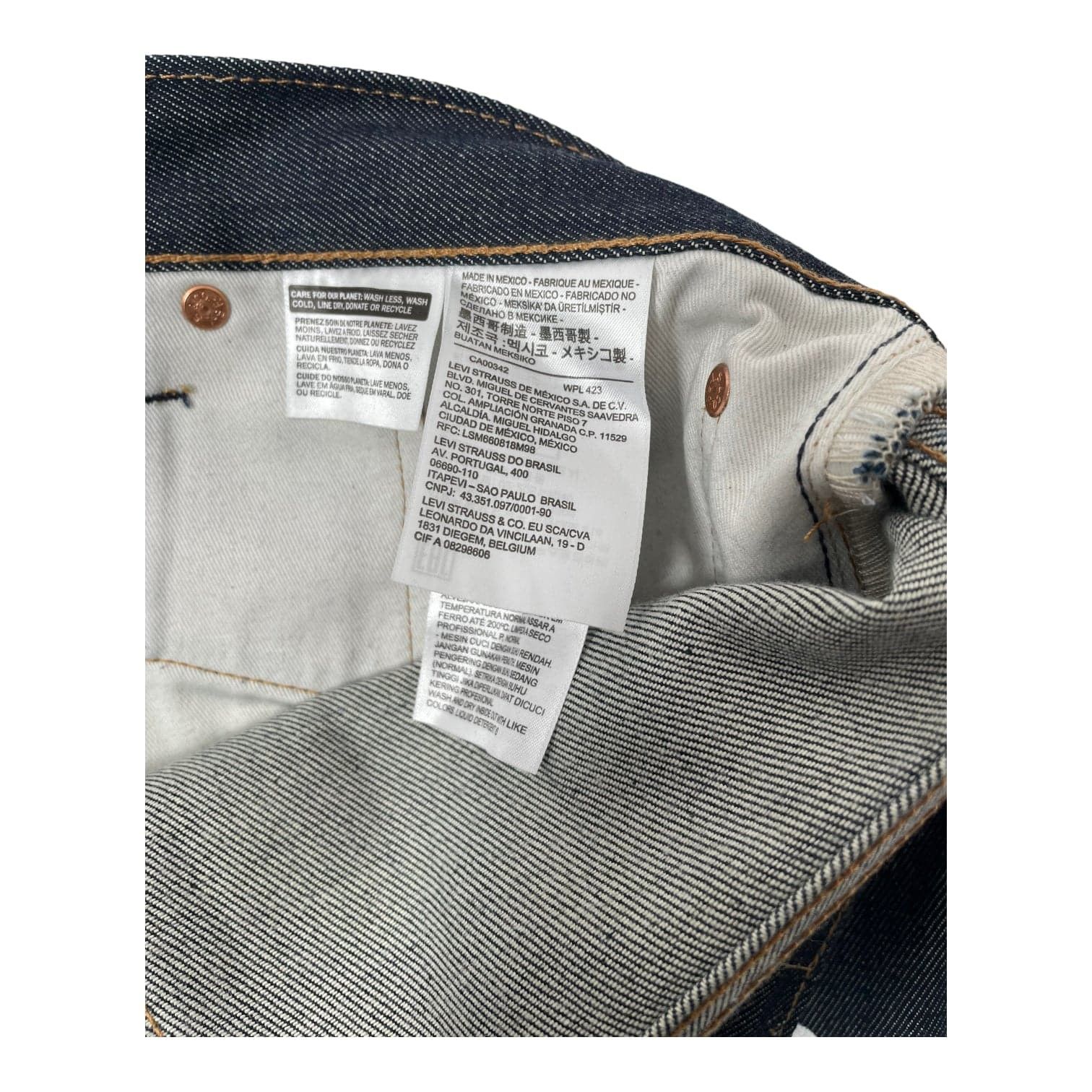 DENIM TEARS x Levi's Cotton Wreath Jeans Selvedge Size US 33 - 3 Thumbnail