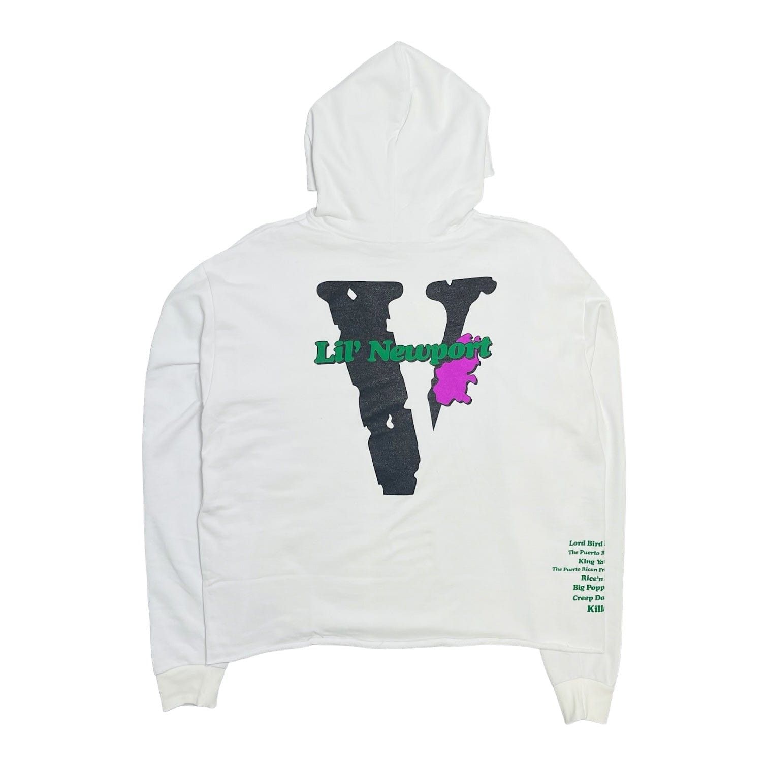Vlone Yams Day Lil Newport Hooded Sweatshirt White Grailed