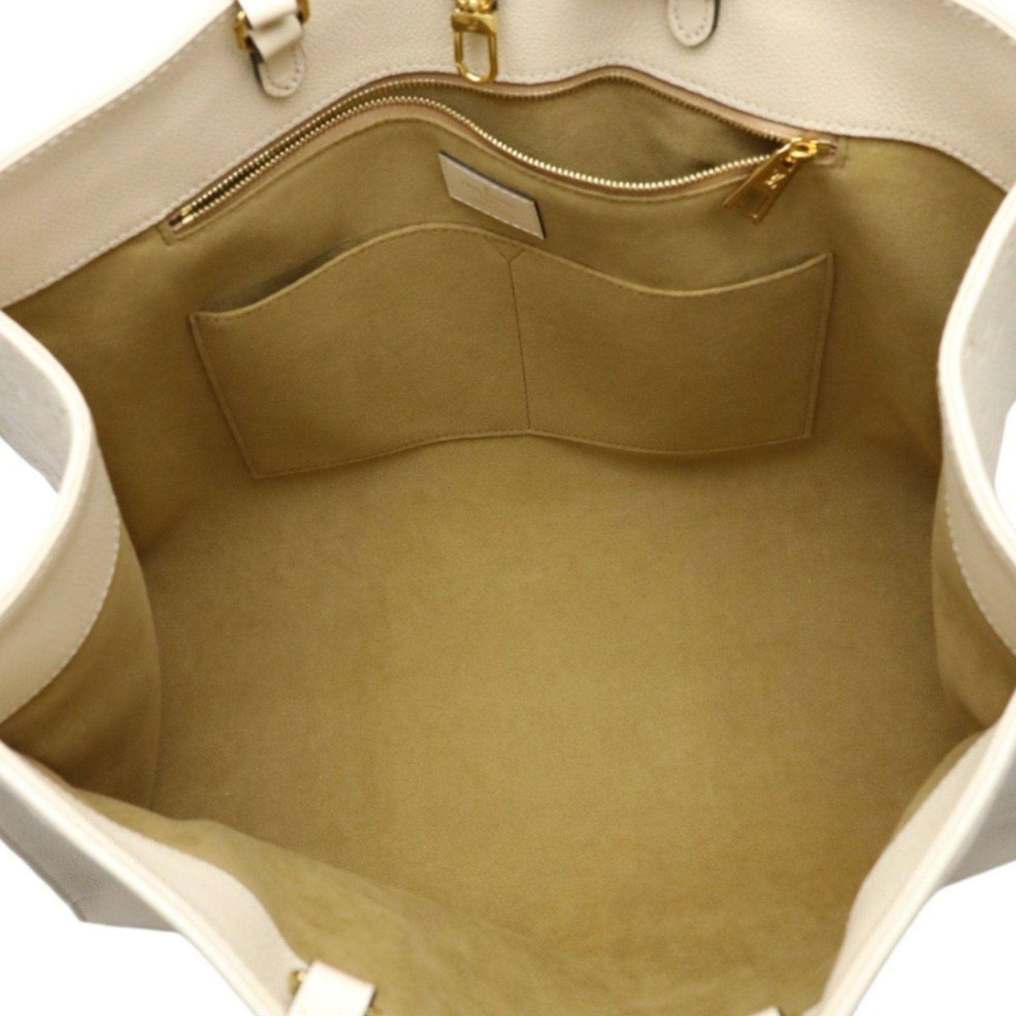 Louis Vuitton Louis Vuitton Tote Bag On the Go GM Monogram Shoulder Empreinte M45081 Beige LV Size ONE SIZE - 13 Thumbnail