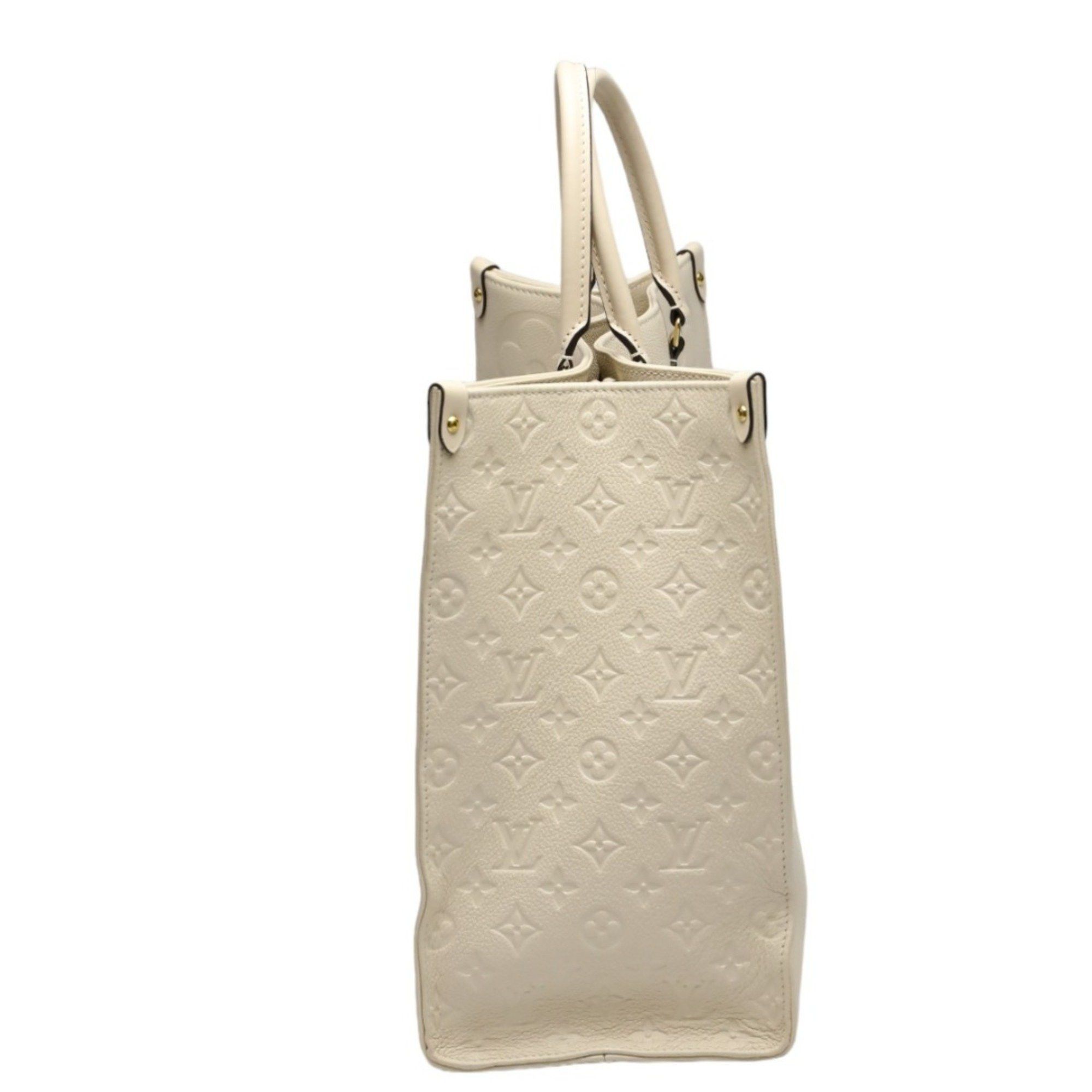 Louis Vuitton Louis Vuitton Tote Bag On the Go GM Monogram Shoulder Empreinte M45081 Beige LV Size ONE SIZE - 5 Thumbnail