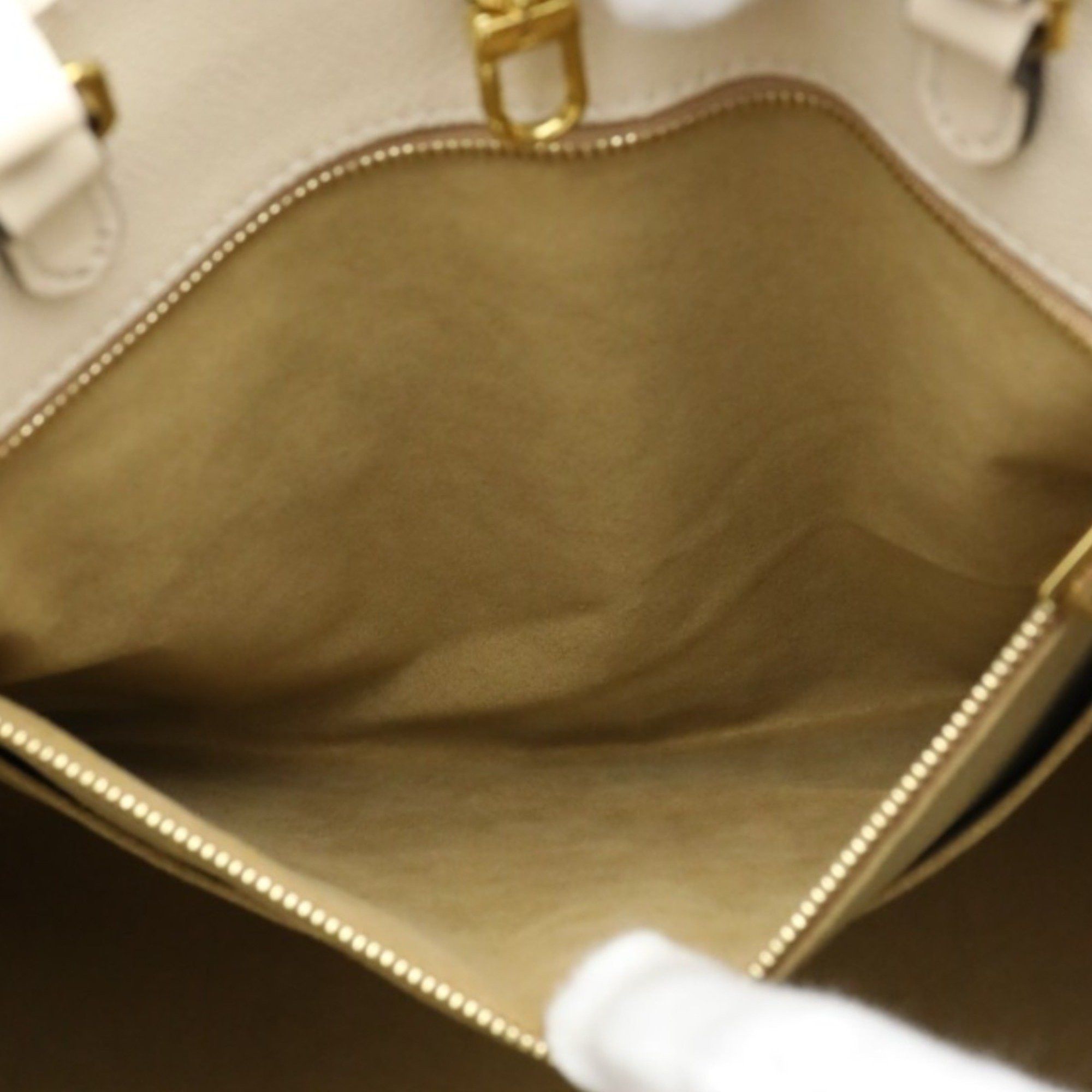 Louis Vuitton Louis Vuitton Tote Bag On the Go GM Monogram Shoulder Empreinte M45081 Beige LV Size ONE SIZE - 14 Thumbnail
