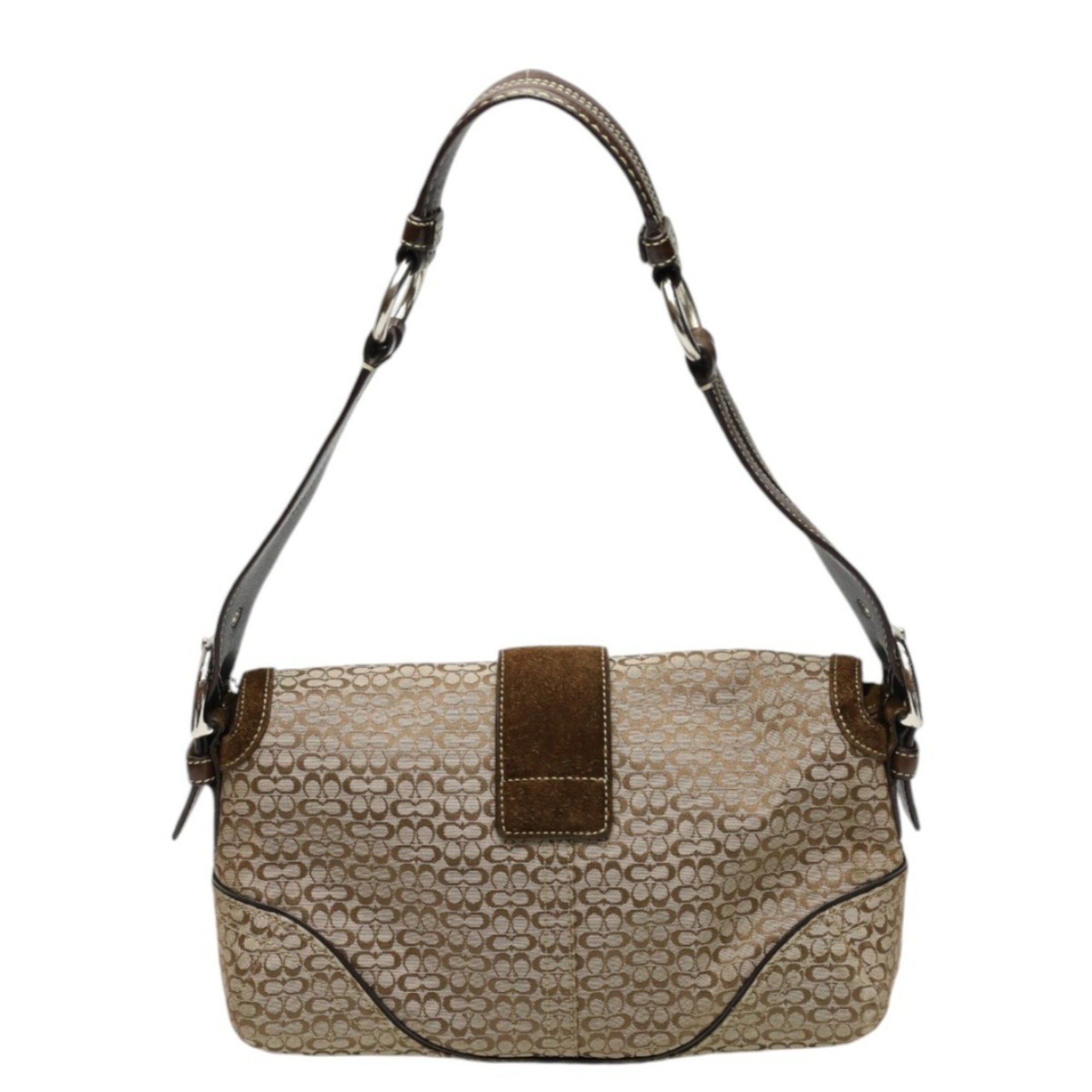 Coach COACH shoulder bag handbag signature canvas 1463 brown Size ONE SIZE - 2 Thumbnail