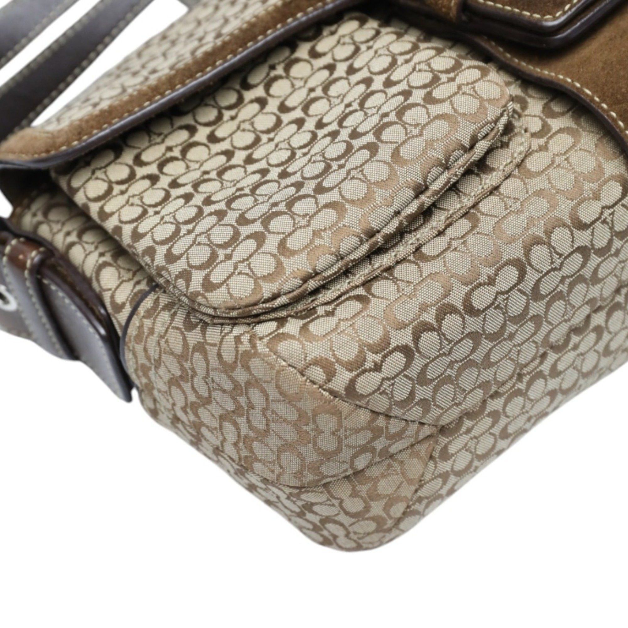 Coach COACH shoulder bag handbag signature canvas 1463 brown Size ONE SIZE - 6 Thumbnail