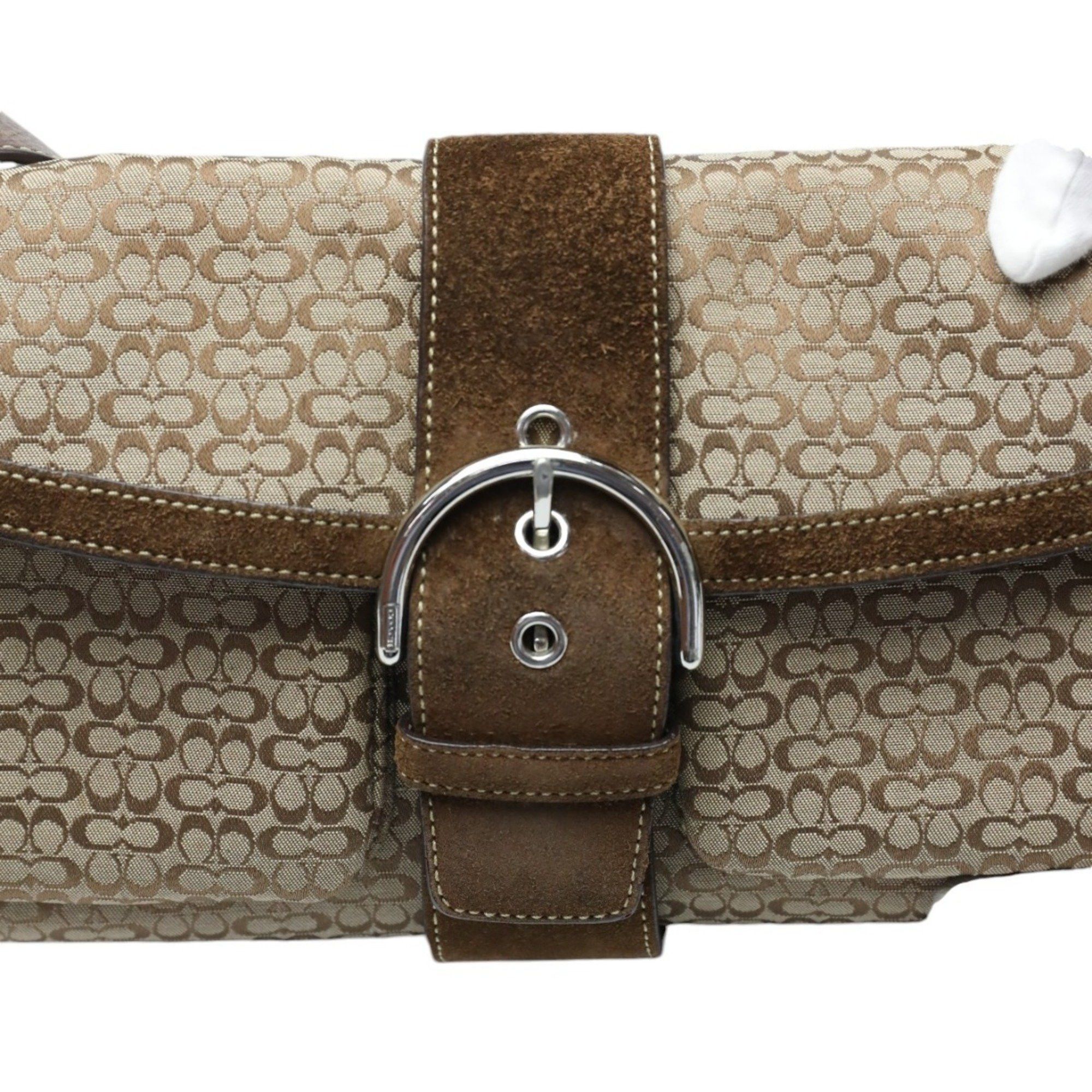 Coach COACH shoulder bag handbag signature canvas 1463 brown Size ONE SIZE - 13 Thumbnail