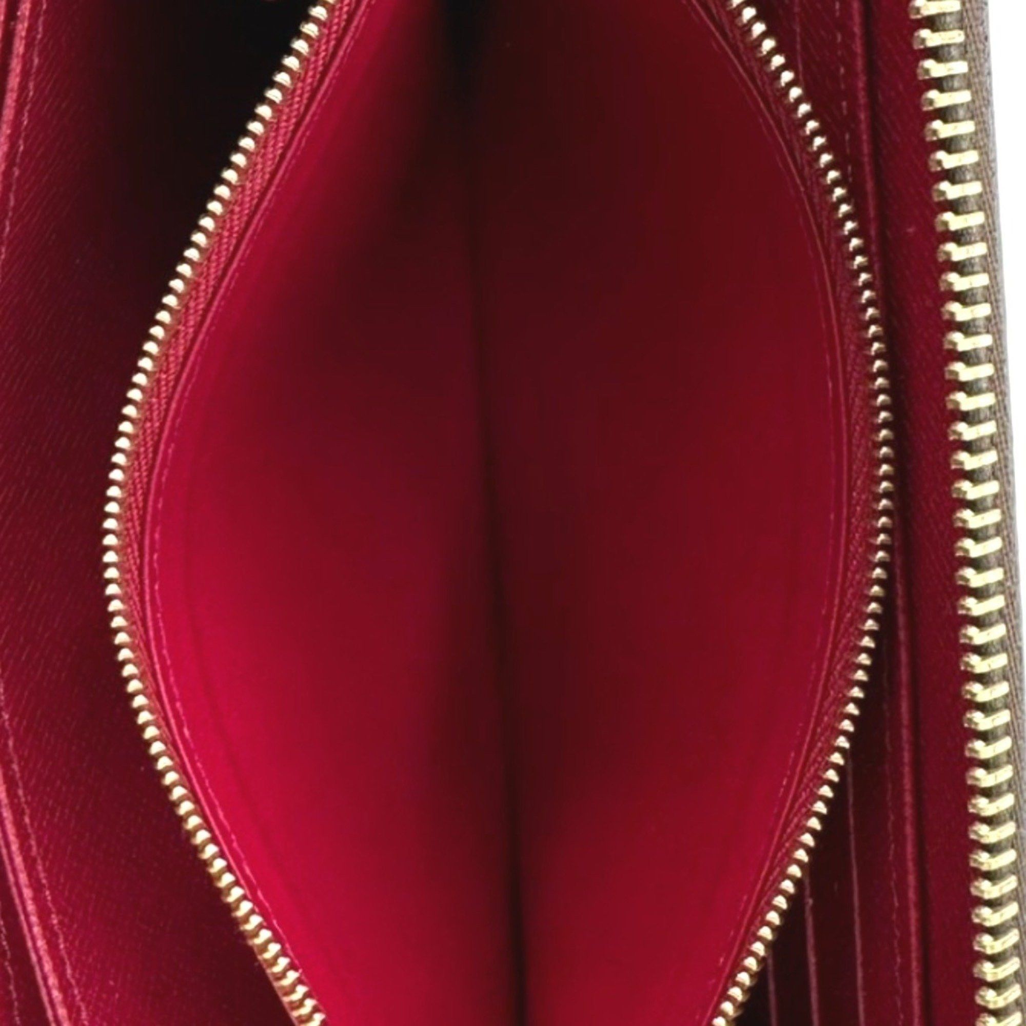 Louis Vuitton Louis Vuitton Long Wallet Round Monogram Fuchsia Canvas M41895 Brown LV Size ONE SIZE - 11 Thumbnail