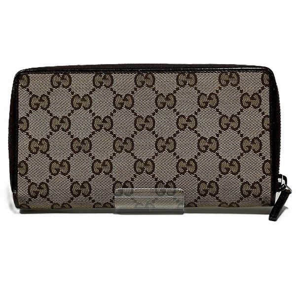 Gucci Gucci Gucci GG Canvas Leather Long Wallet 112724 Canvas Long Wallet 112724 Size ONE SIZE - 8 Thumbnail