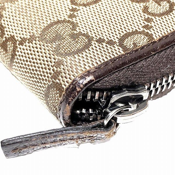 Gucci Gucci Gucci GG Canvas Leather Long Wallet 112724 Canvas Long Wallet 112724 Size ONE SIZE - 9 Thumbnail