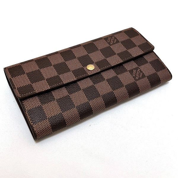 Louis Vuitton Louis Vuitton Louis Vuitton Damier Portefeuille Sarah Wallet N61734 Canvas Long Wallet N61734 Size ONE SIZE - 7 Thumbnail