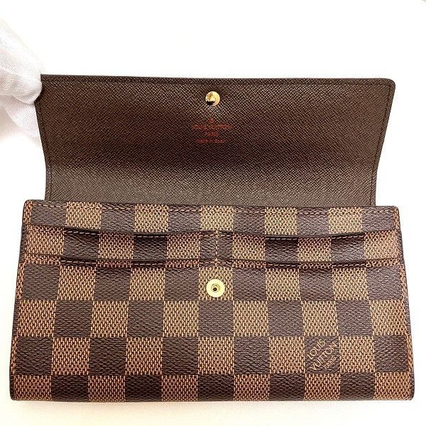 Louis Vuitton Louis Vuitton Louis Vuitton Damier Portefeuille Sarah Wallet N61734 Canvas Long Wallet N61734 Size ONE SIZE - 2 Thumbnail