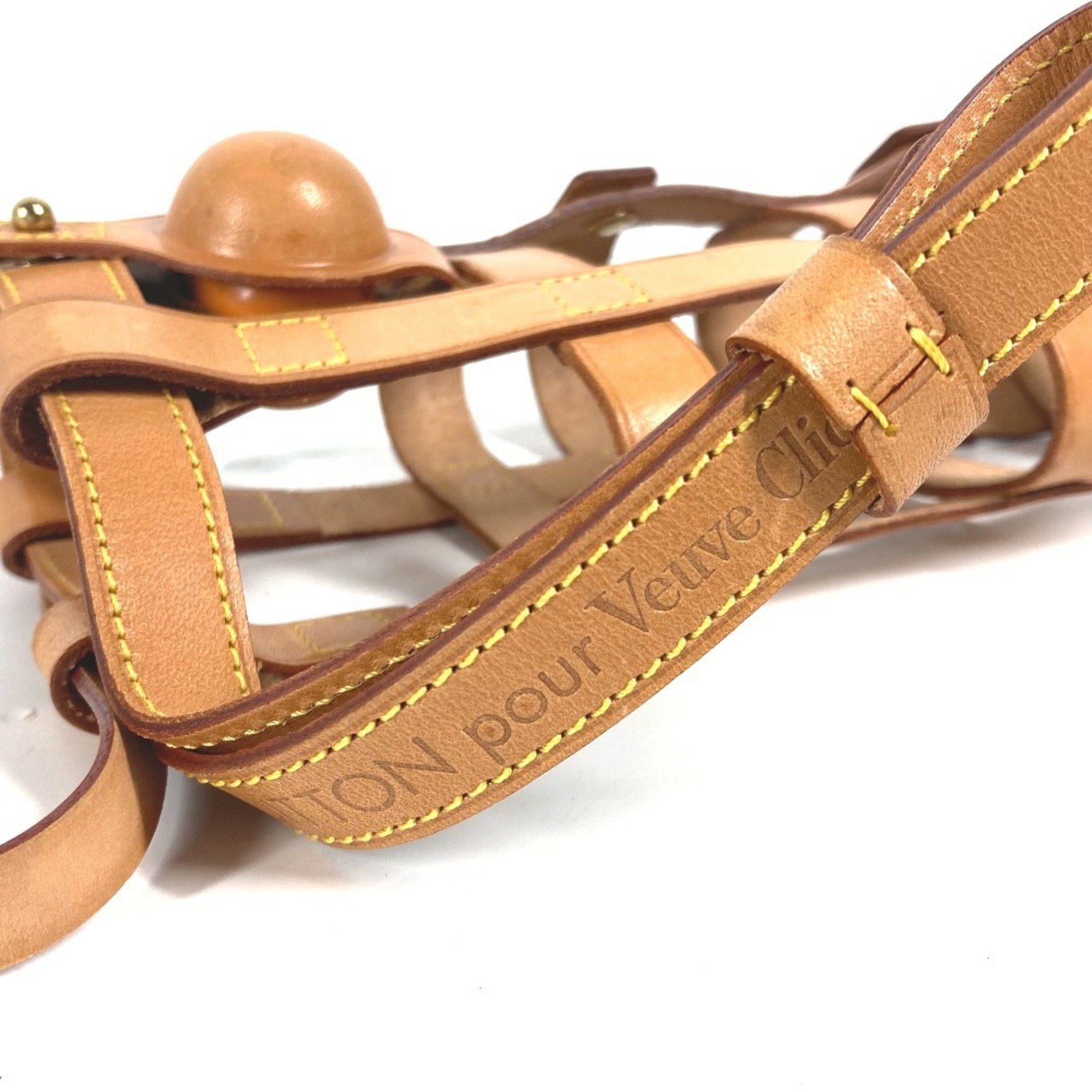 LOUIS VUITTON M99078 Veuve Clicquot collaboration petanque ball case shoulder bag bottle holder tanned leather ladies brown