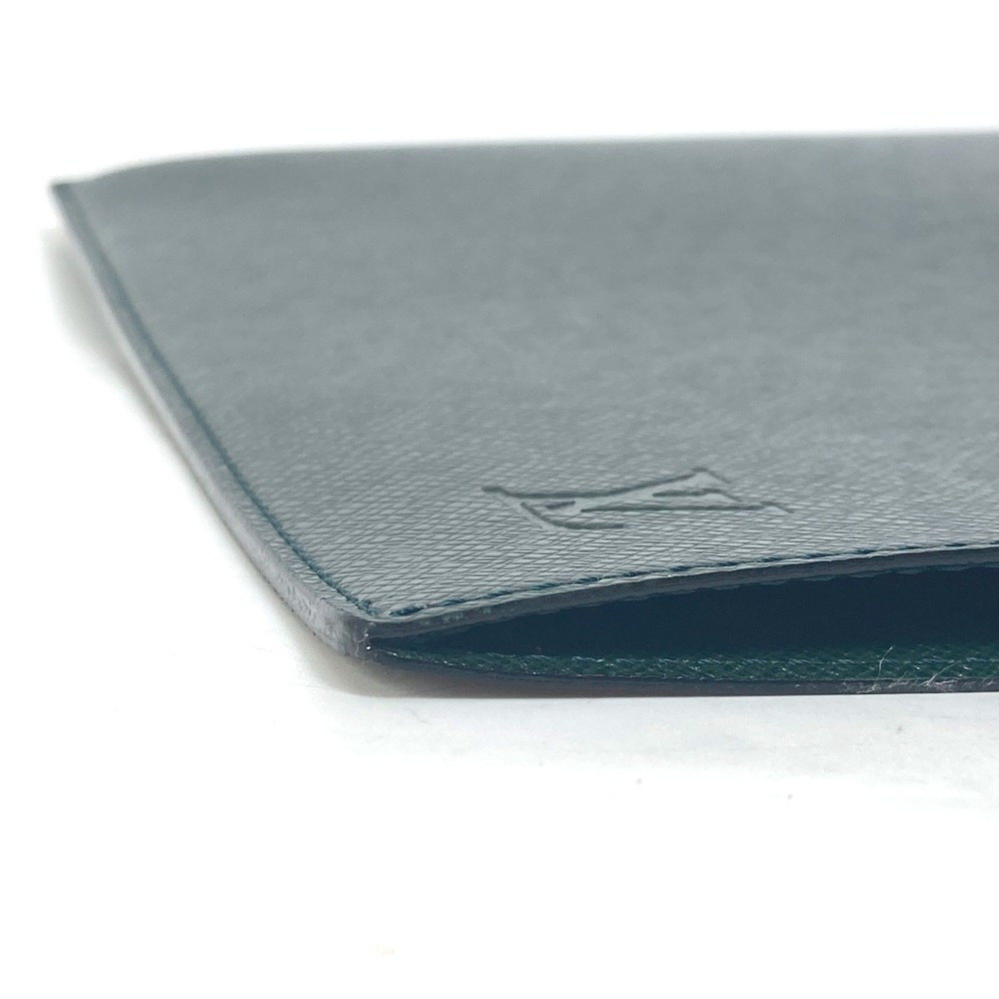 Louis Vuitton LOUIS VUITTON E34490 Taiga Case File Holder Document Louis Vuitton Japan 15th Anniversary Goods Leather Men's Episea Green Size ONE SIZE - 8 Thumbnail