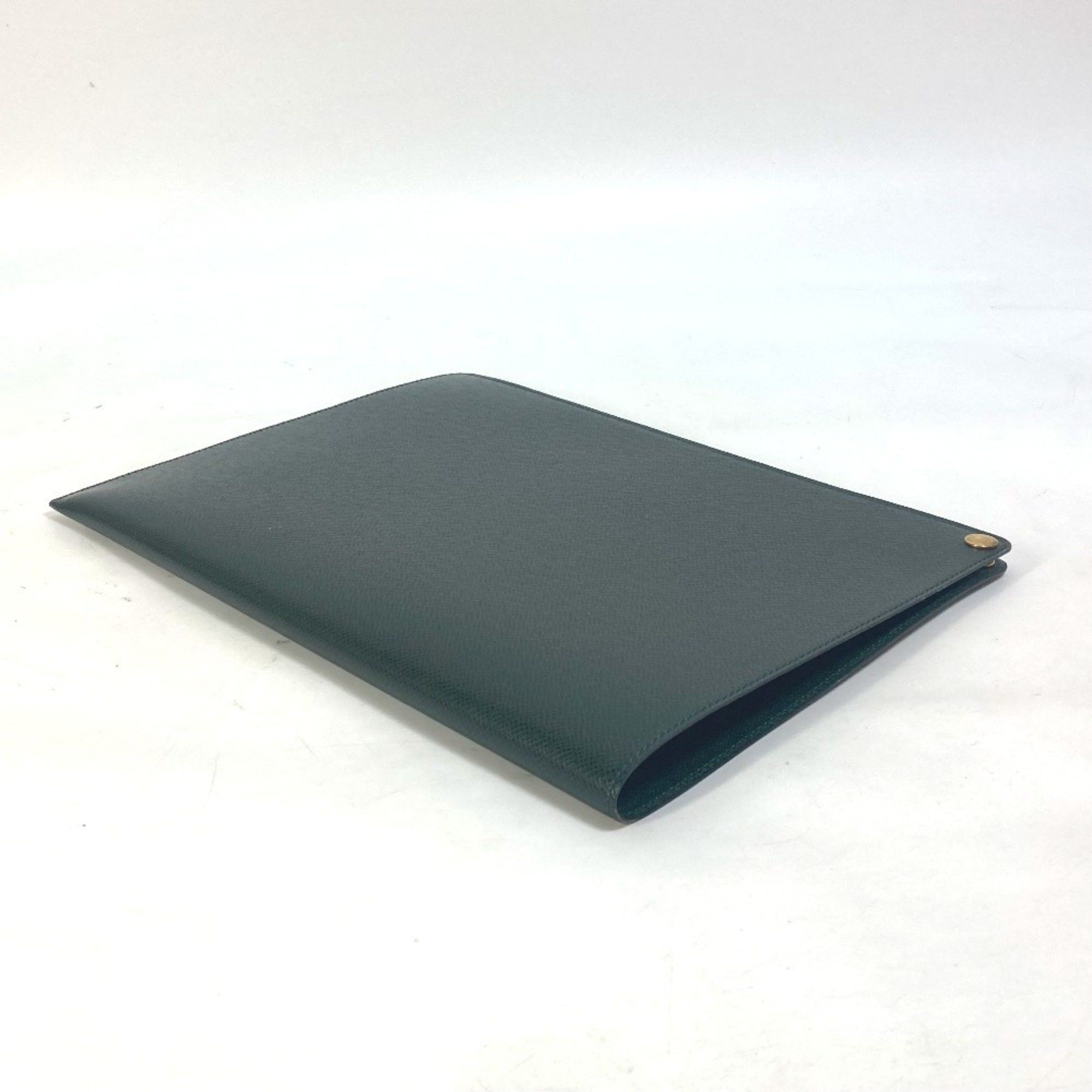 Louis Vuitton LOUIS VUITTON E34490 Taiga Case File Holder Document Louis Vuitton Japan 15th Anniversary Goods Leather Men's Episea Green Size ONE SIZE - 4 Thumbnail