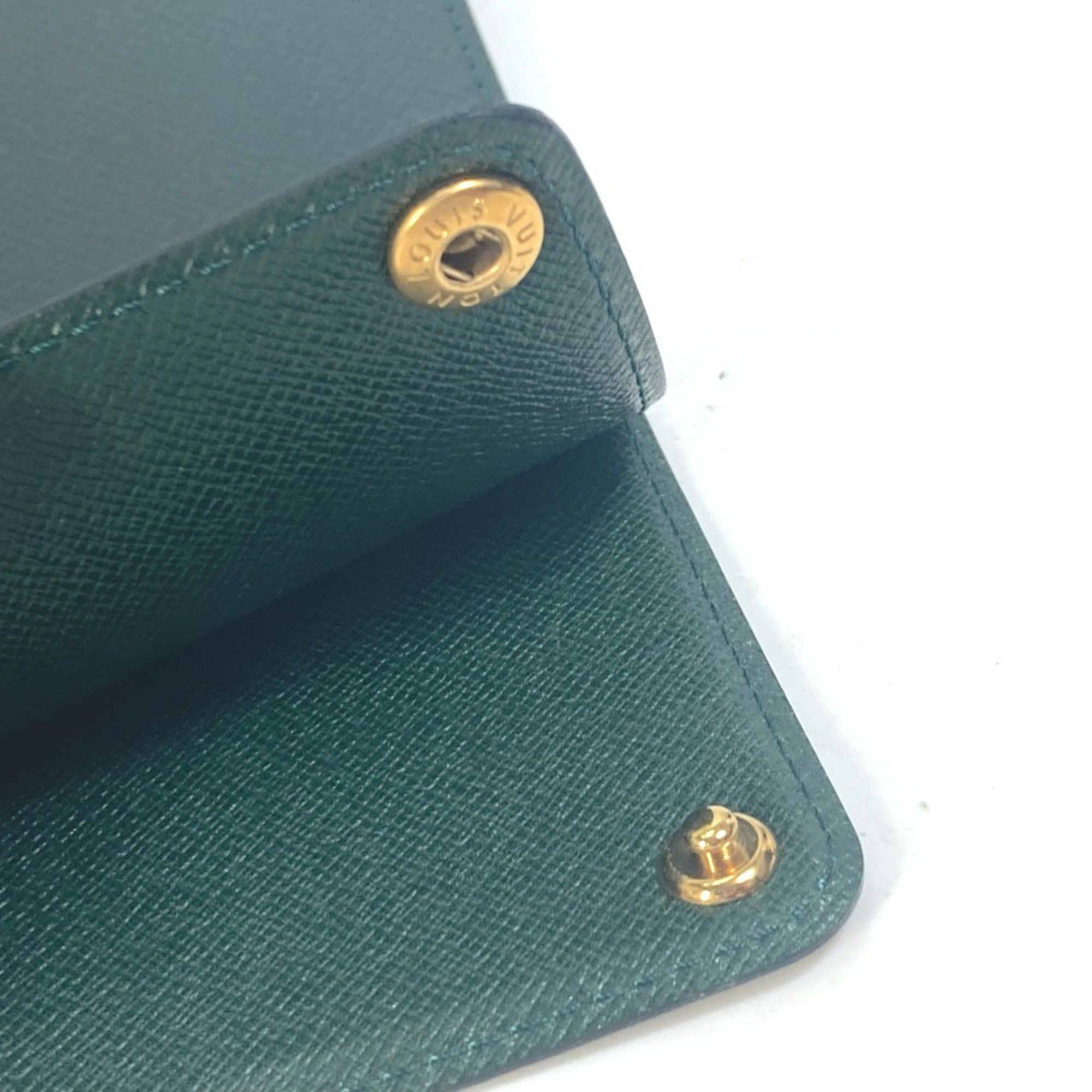 Louis Vuitton LOUIS VUITTON E34490 Taiga Case File Holder Document Louis Vuitton Japan 15th Anniversary Goods Leather Men's Episea Green Size ONE SIZE - 11 Thumbnail