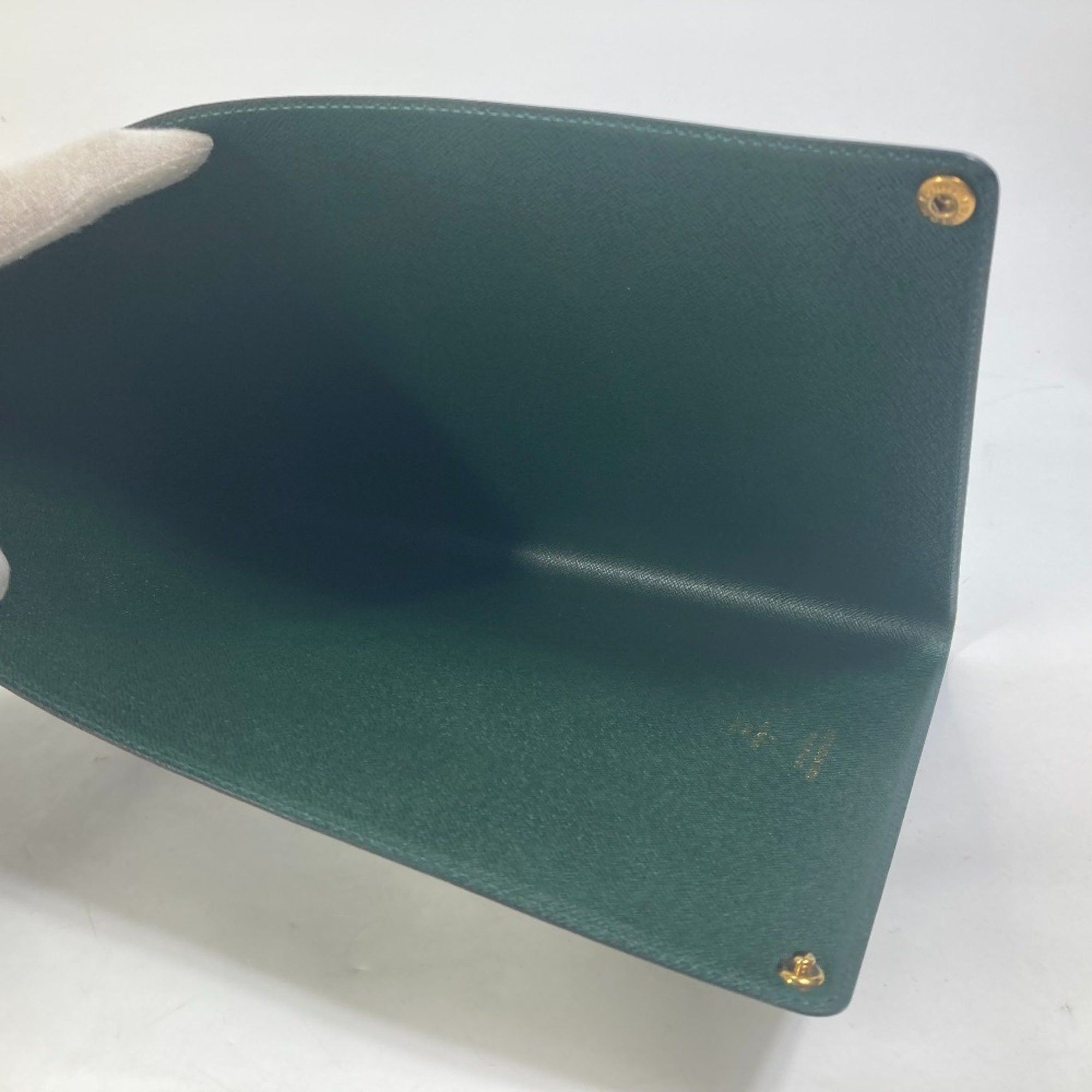 Louis Vuitton LOUIS VUITTON E34490 Taiga Case File Holder Document Louis Vuitton Japan 15th Anniversary Goods Leather Men's Episea Green Size ONE SIZE - 12 Thumbnail