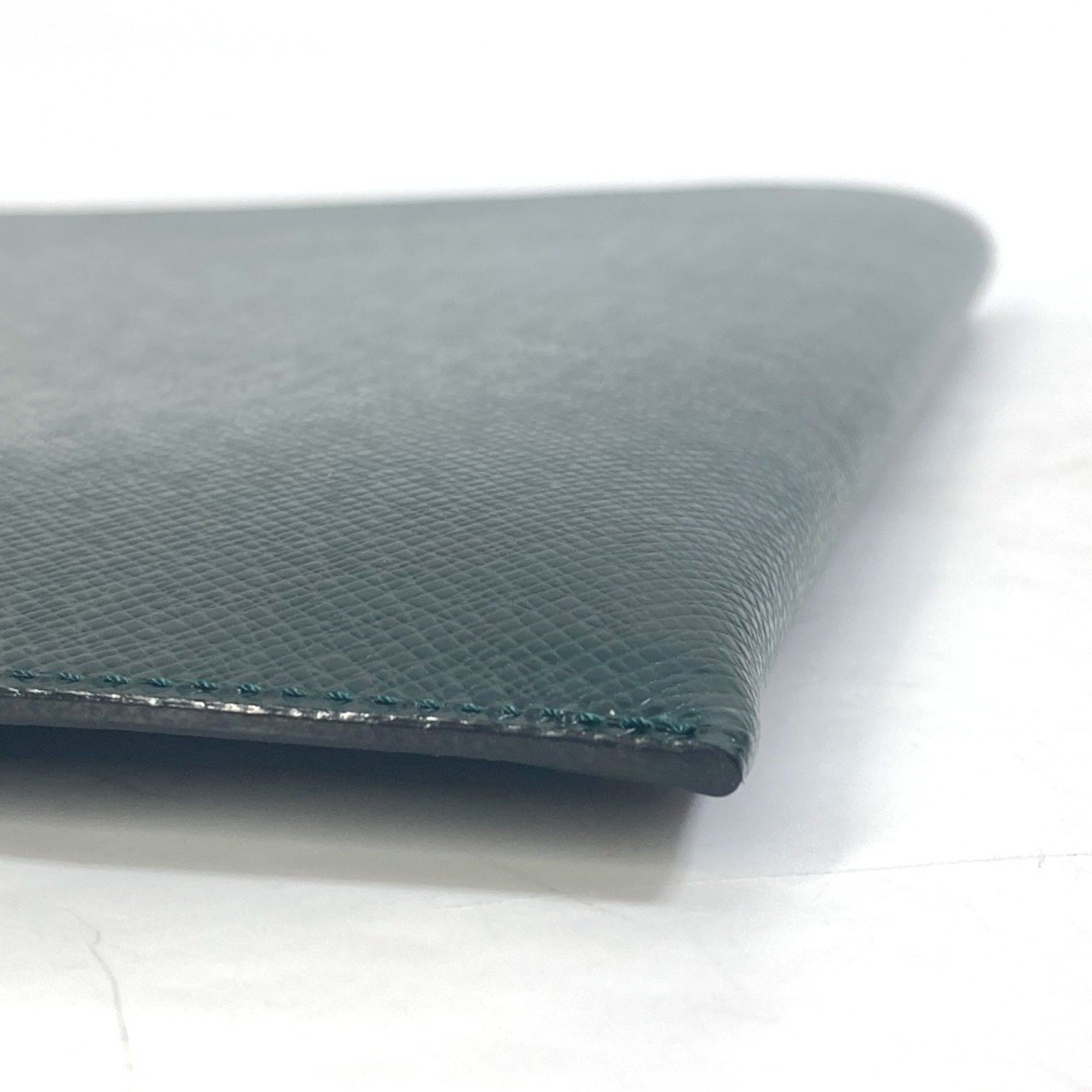 Louis Vuitton LOUIS VUITTON E34490 Taiga Case File Holder Document Louis Vuitton Japan 15th Anniversary Goods Leather Men's Episea Green Size ONE SIZE - 7 Thumbnail