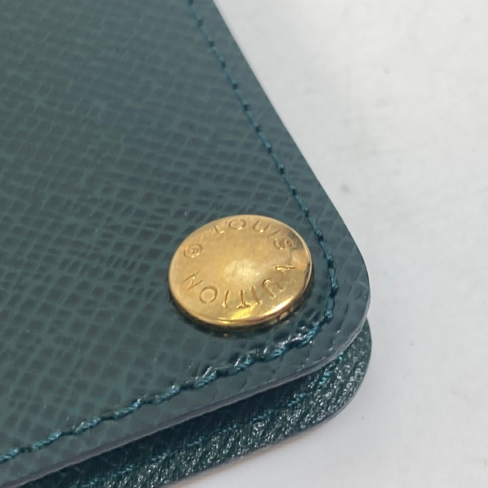 Louis Vuitton LOUIS VUITTON E34490 Taiga Case File Holder Document Louis Vuitton Japan 15th Anniversary Goods Leather Men's Episea Green Size ONE SIZE - 10 Thumbnail