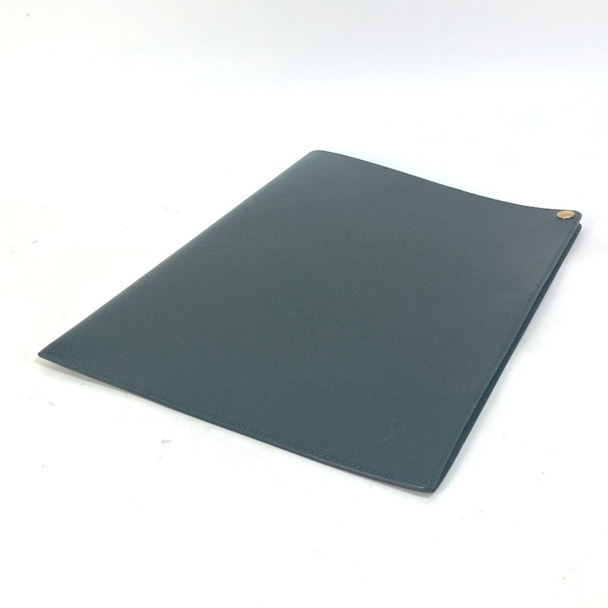 Louis Vuitton LOUIS VUITTON E34490 Taiga Case File Holder Document Louis Vuitton Japan 15th Anniversary Goods Leather Men's Episea Green Size ONE SIZE - 3 Thumbnail