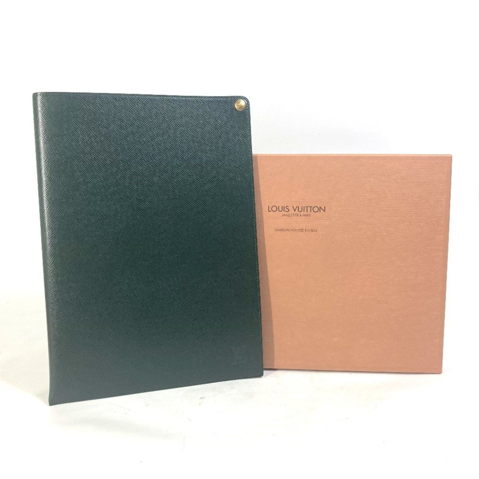 Louis Vuitton LOUIS VUITTON E34490 Taiga Case File Holder Document Louis Vuitton Japan 15th Anniversary Goods Leather Men's Episea Green Size ONE SIZE - 15 Thumbnail