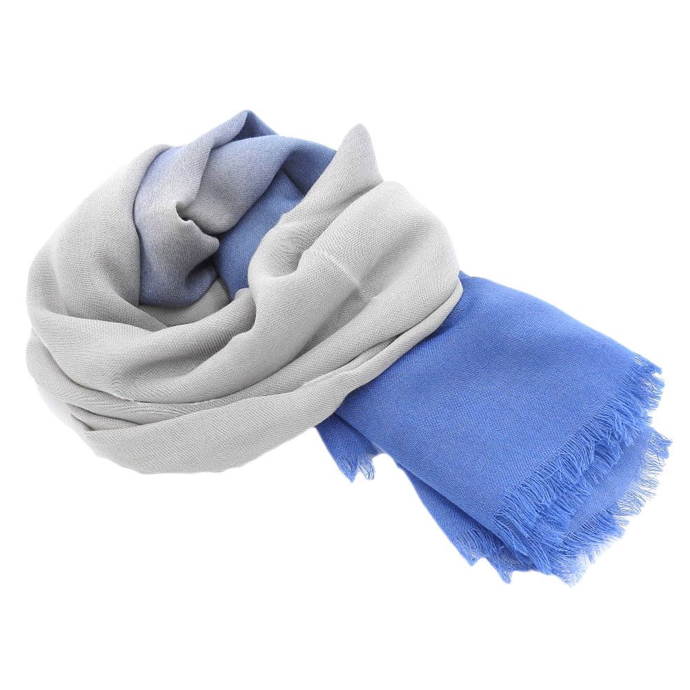 Bottega Veneta Bottega Veneta Bottega Veneta Gradient Scarf Blue Gray Scarf in Great Condition Size ONE SIZE - 3 Thumbnail