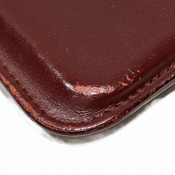 Cartier Cartier Cartier Must Bordeaux Leather Wallet Coin Case Leather Coin Case in Good Condition Size ONE SIZE - 3 Thumbnail