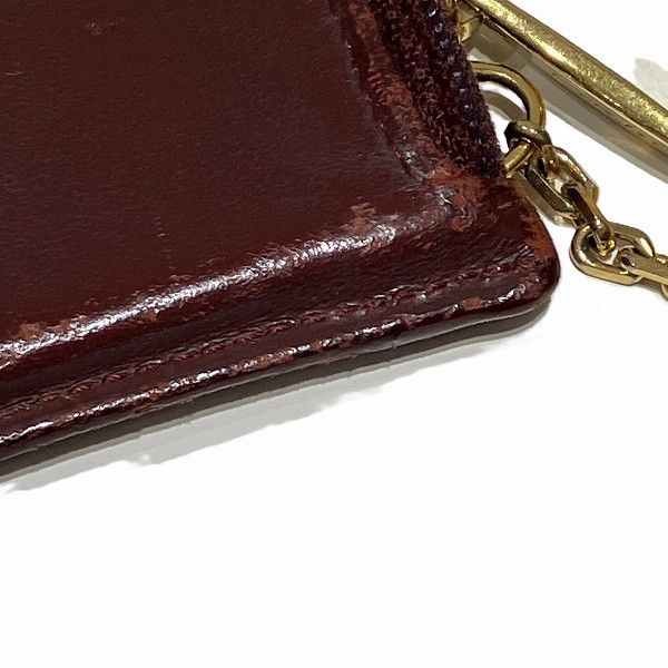 Cartier Cartier Cartier Must Bordeaux Leather Wallet Coin Case Leather Coin Case in Good Condition Size ONE SIZE - 9 Thumbnail