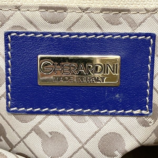 Other Other Gherardini PVC Leather Tote Bag with Logo Charm Canvas Tote Bag in Good Condition Size ONE SIZE - 5 Thumbnail