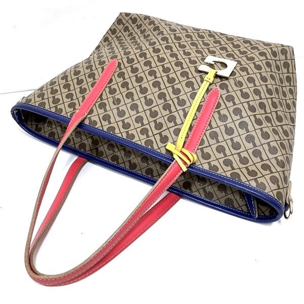Other Other Gherardini PVC Leather Tote Bag with Logo Charm Canvas Tote Bag in Good Condition Size ONE SIZE - 9 Thumbnail