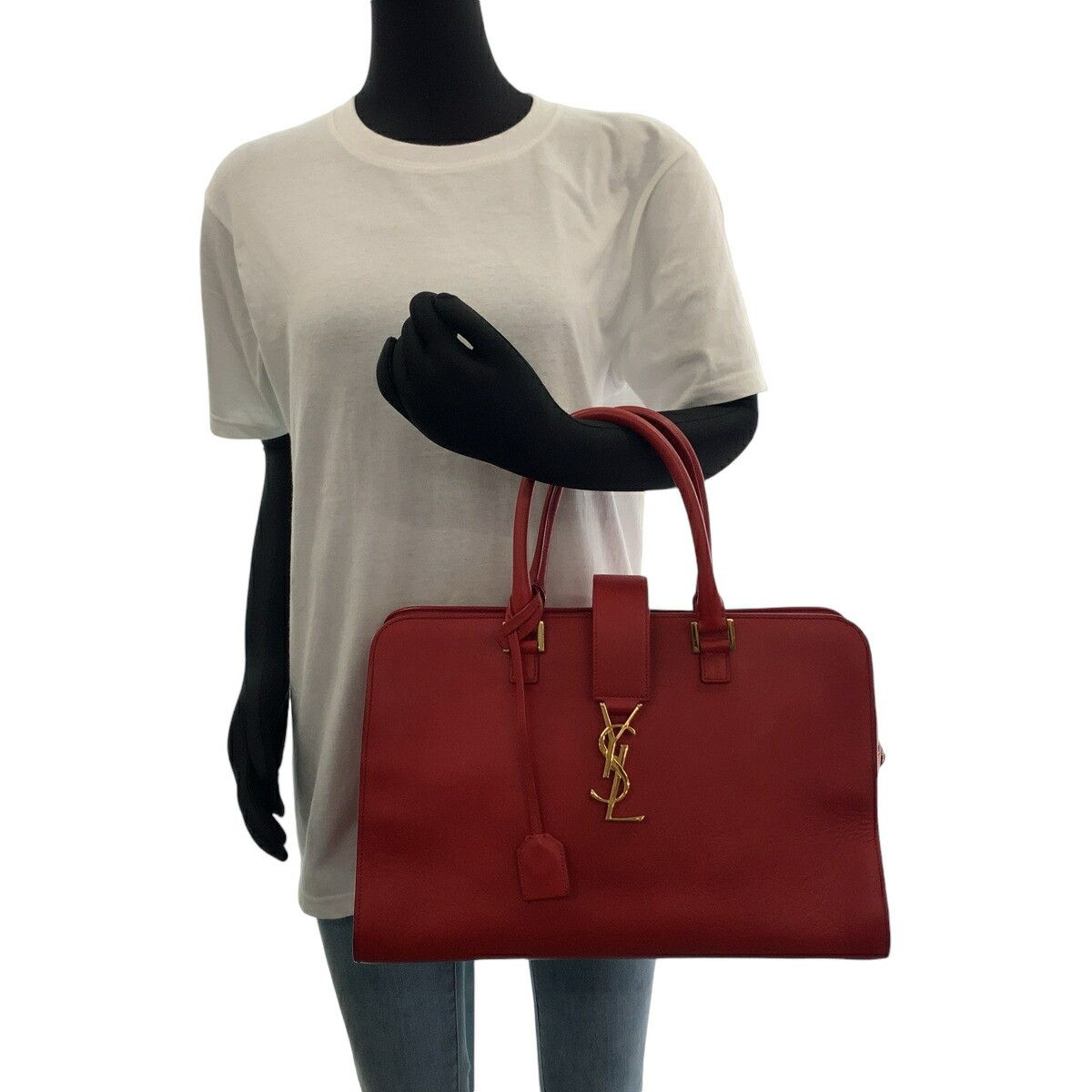 Yves Saint Laurent Yves Saint Laurent Yves Saint Laurent Leather Handbag Leather Handbag in Very Good Condition Size ONE SIZE - 7 Thumbnail