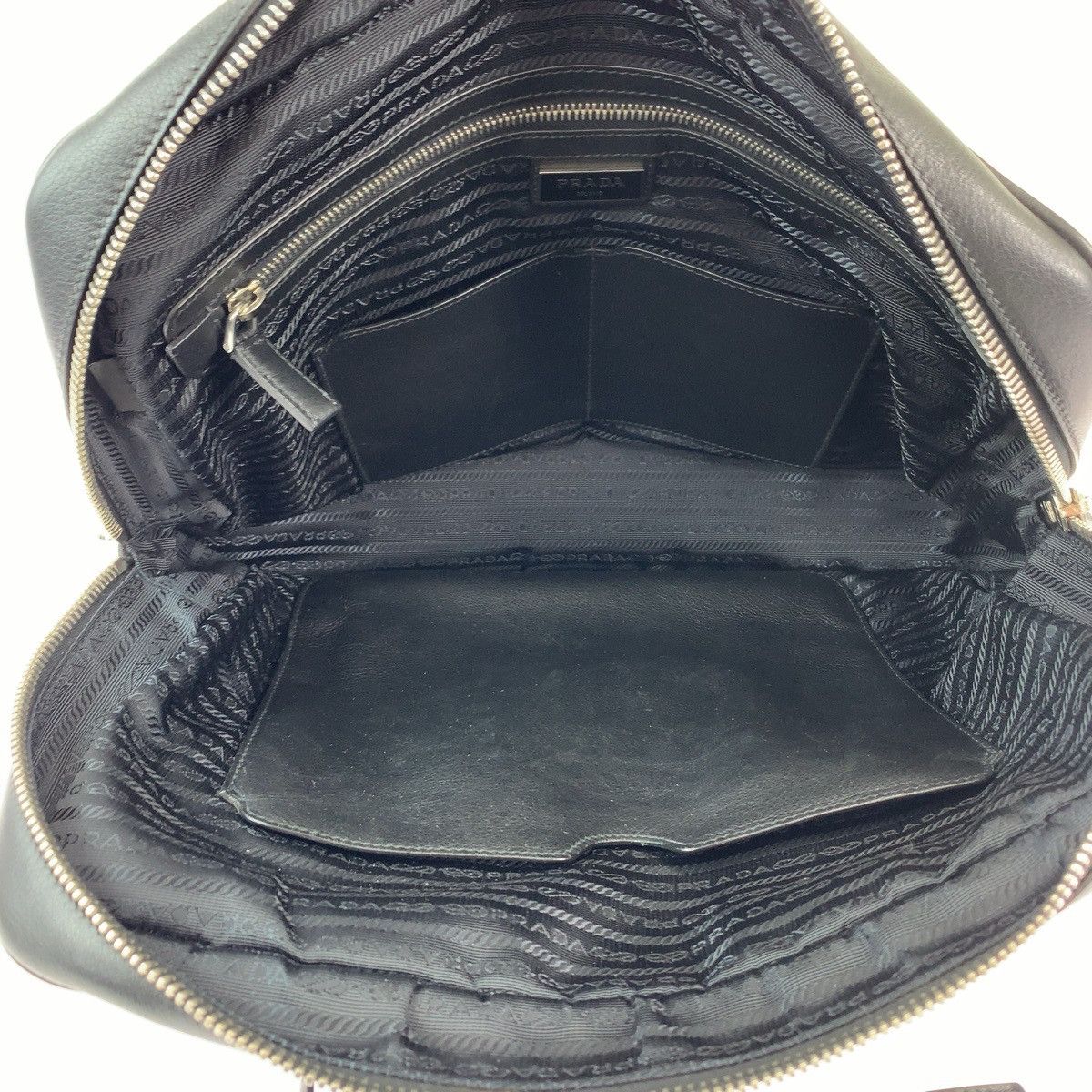 Prada Prada Prada Leather Briefcase Triangle Logo Plate Leather Business Bag VS0305 in Great Condition Size ONE SIZE - 9 Thumbnail