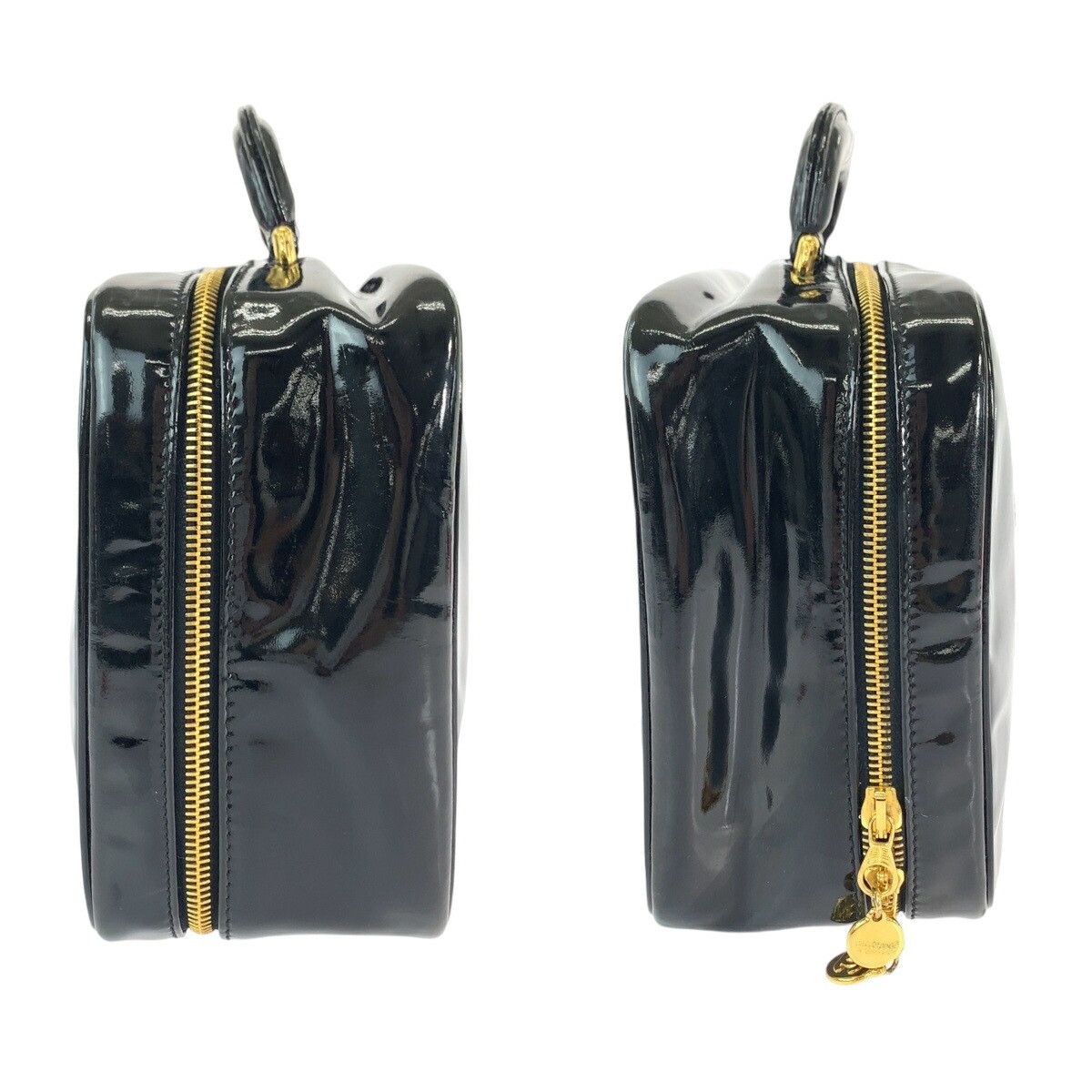 Chanel Chanel Chanel Patent Leather Coco Mark Shoulder Handbag Leather Handbag in Very Good Condition Size ONE SIZE - 8 Thumbnail