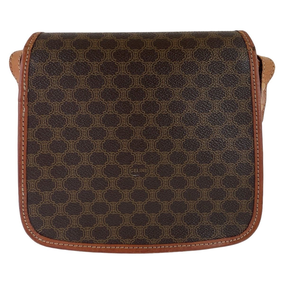 Celine Celine Celine Macadam Brown PVC Leather Shoulder Bag Canvas Crossbody Bag 408279 in Very Good Condition Size ONE SIZE - 2 Thumbnail