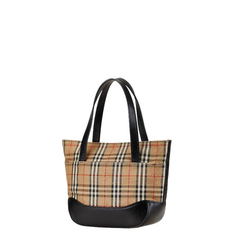 Burberry Burberry Burberry Nova Check Shadow Horse Canvas Leather Handbag Canvas Handbag in Very Good Condition Size ONE SIZE - 2 Thumbnail