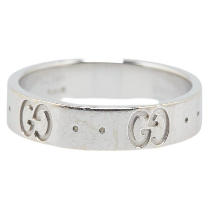 Gucci Gucci Gucci GG Icon White Gold 750 Ring Metal Ring in Great Condition Size ONE SIZE - 3 Thumbnail