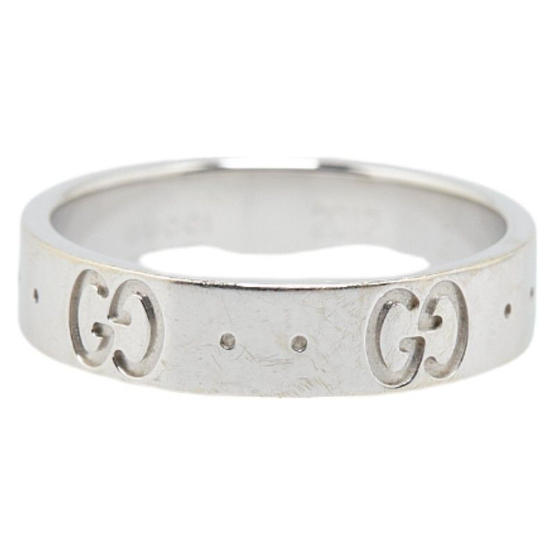 Gucci Gucci Gucci GG Icon White Gold 750 Ring Metal Ring in Great Condition Size ONE SIZE - 2 Thumbnail