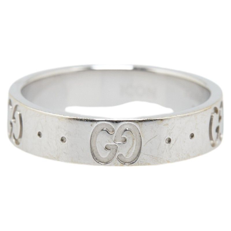 Gucci Gucci Gucci GG Icon White Gold 750 Ring Metal Ring in Great Condition Size ONE SIZE - 4 Thumbnail