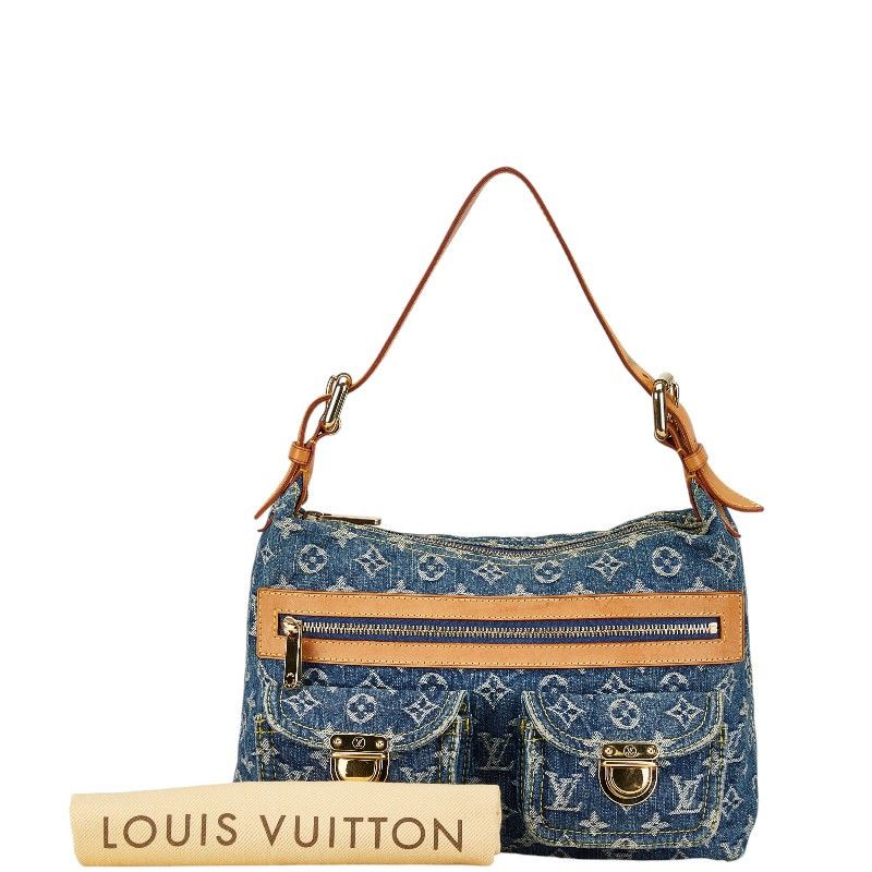 Louis Vuitton Louis Vuitton Louis Vuitton Denim Leather Bag PM Denim Shoulder Bag M95049 in Very Good Condition Size ONE SIZE - 9 Thumbnail