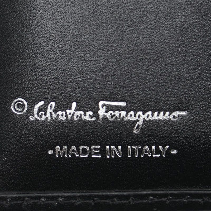 Salvatore Ferragamo Salvatore Ferragamo Salvatore Ferragamo Gancini Leather Compact Wallet Leather Short Wallet 221203 in Very Good Condition Size ONE SIZE - 8 Thumbnail