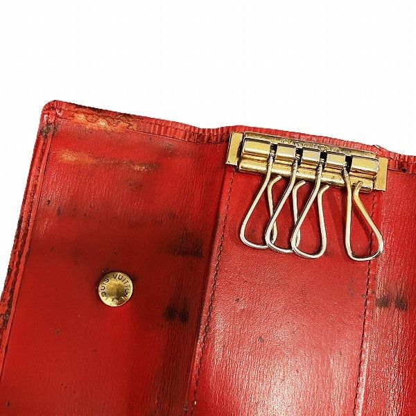 Louis Vuitton Louis Vuitton Louis Vuitton Epi Leather Key Case M6382E Leather Key Holder M6382E in Fair Condition Size ONE SIZE - 6 Thumbnail